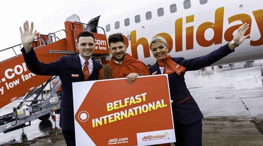 Jet2.com celebrates 15 years of flying from Belfast International