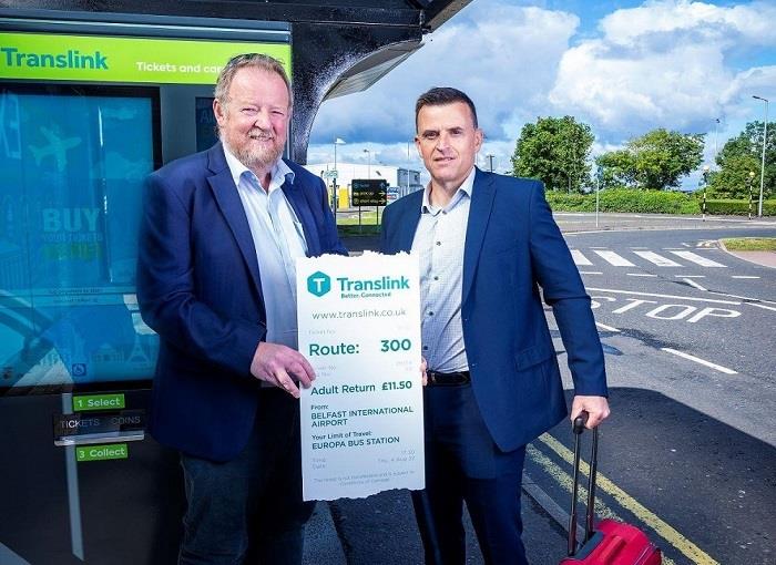 New Translink ticket vending machine takes-off at Belfast International Airport