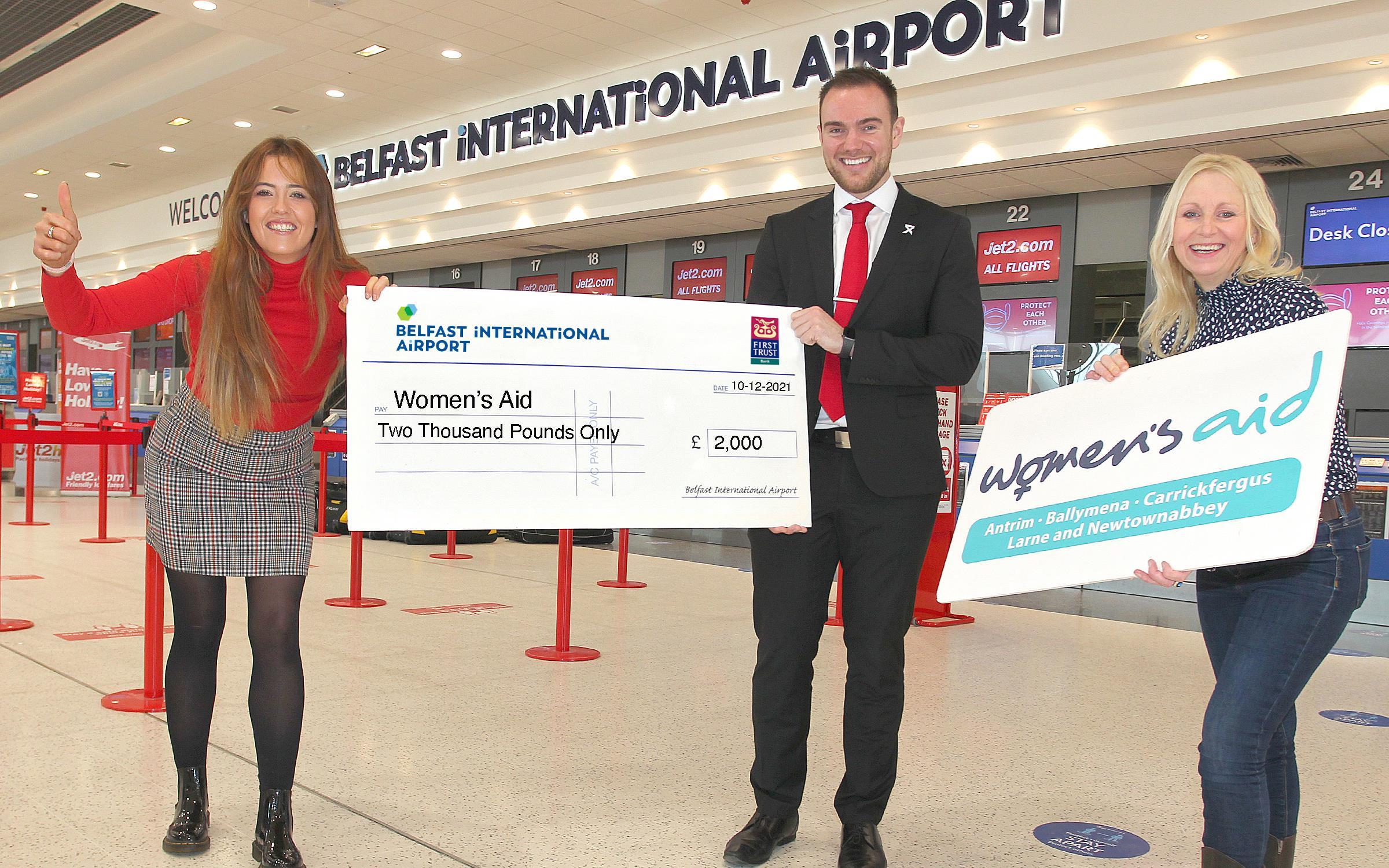 Belfast International Airport supports local charity Women’s Aid ABCLN