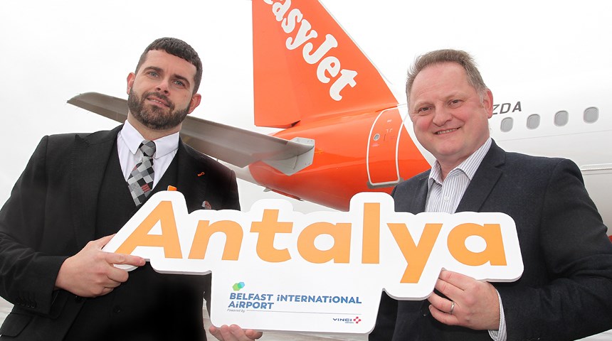 easyJet launches first flight and packages holidays to Antalya from Belfast International for the summer 