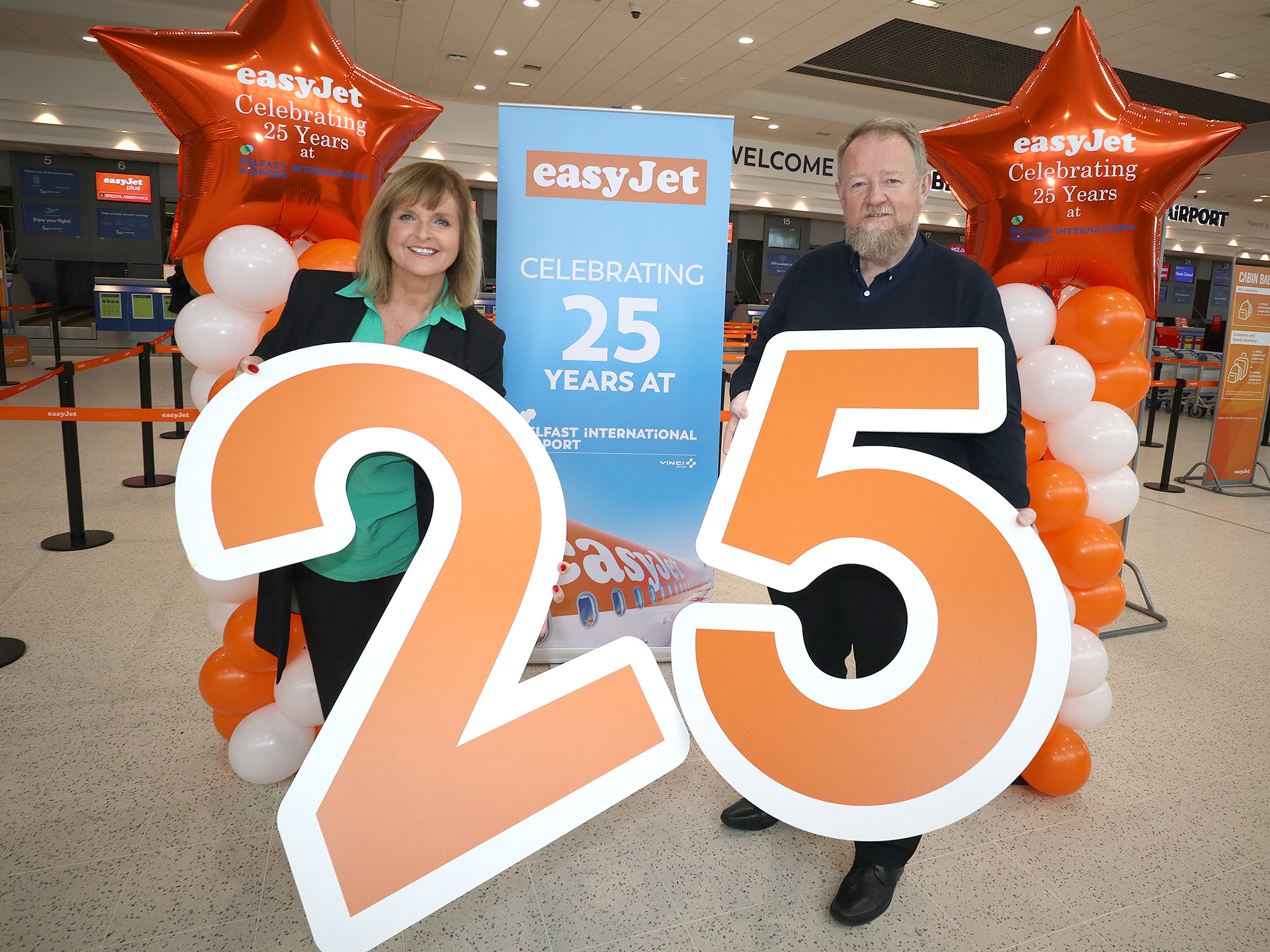 easyJet celebrates 25 years at Belfast International Airport