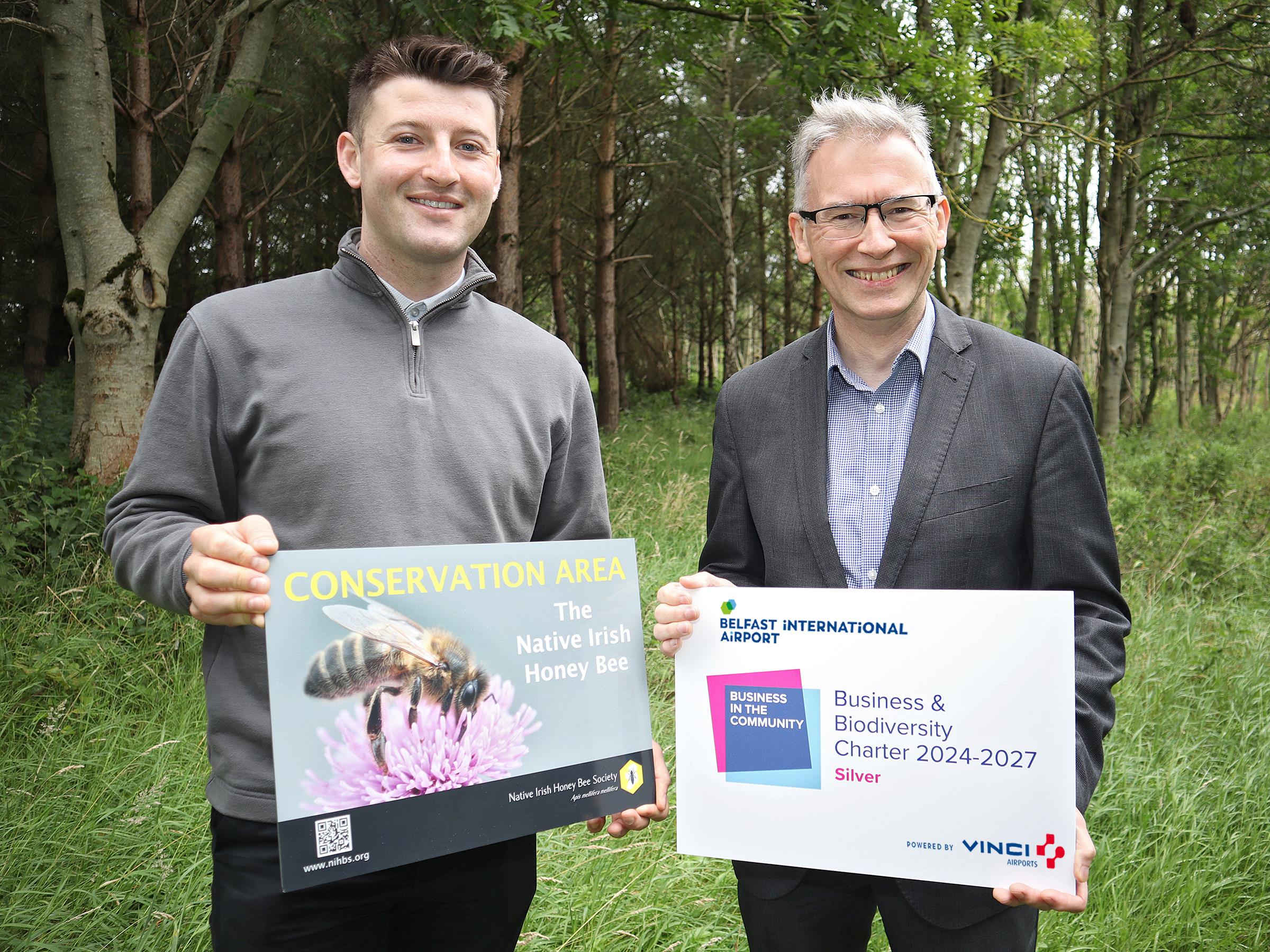 Belfast International Airport has achieved silver level in the Business & Biodiversity Charter