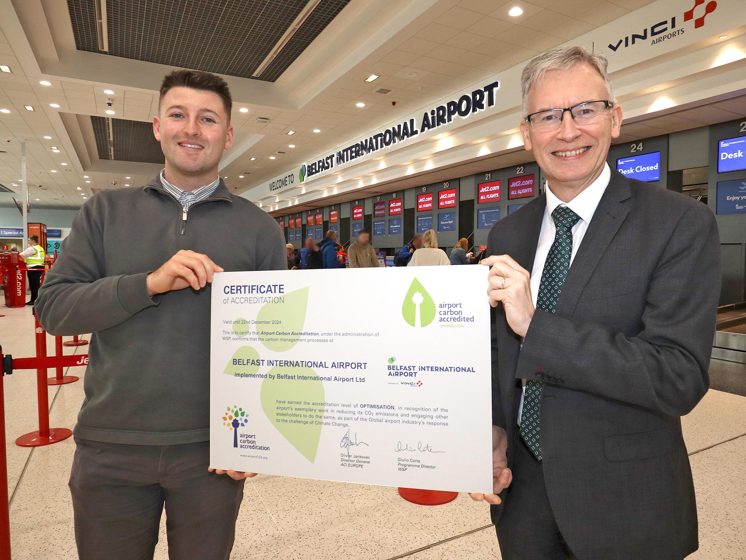 Belfast International Airport Achieves Level 3 Carbon Accreditation