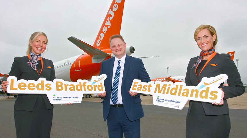 easyJet launches first flights on new domestic routes from Belfast for the summer
